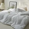 Solid Color Lightweight Quilted Cotton Comforters Twin Single Queen King Size, Comfortable Soft Breathable All Season Duvet 3