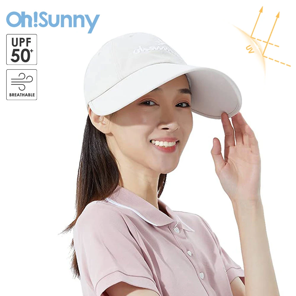 

OhSunny Baseball Caps New Professional Sun Protection Hats UPF50+ Adjustable Fashion Hip Hop Sunhat for Women Men Outdoor Sports