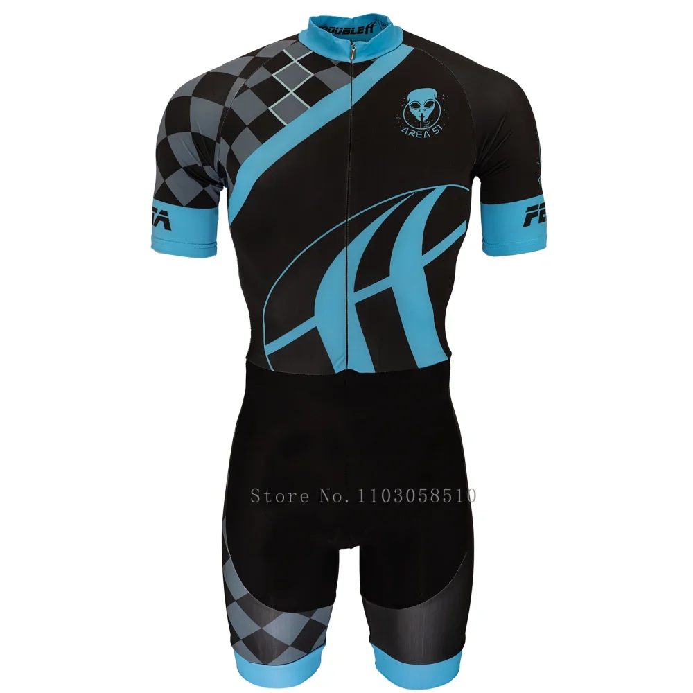DoubleFF Triathlon Racing Suit Speed Inline Roller Skate Skinsuit Fast Skats Mtb Roller Skating Sport Jumpsuit major Set