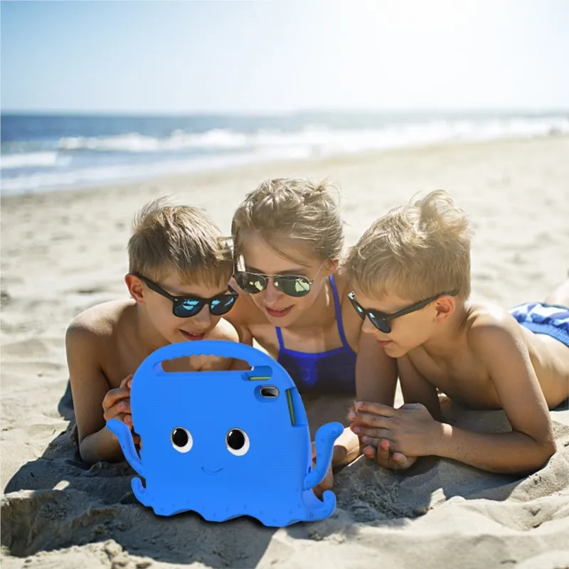 Octopuses EVA Kids Tablet Case - Durable & Fun Protective Cover