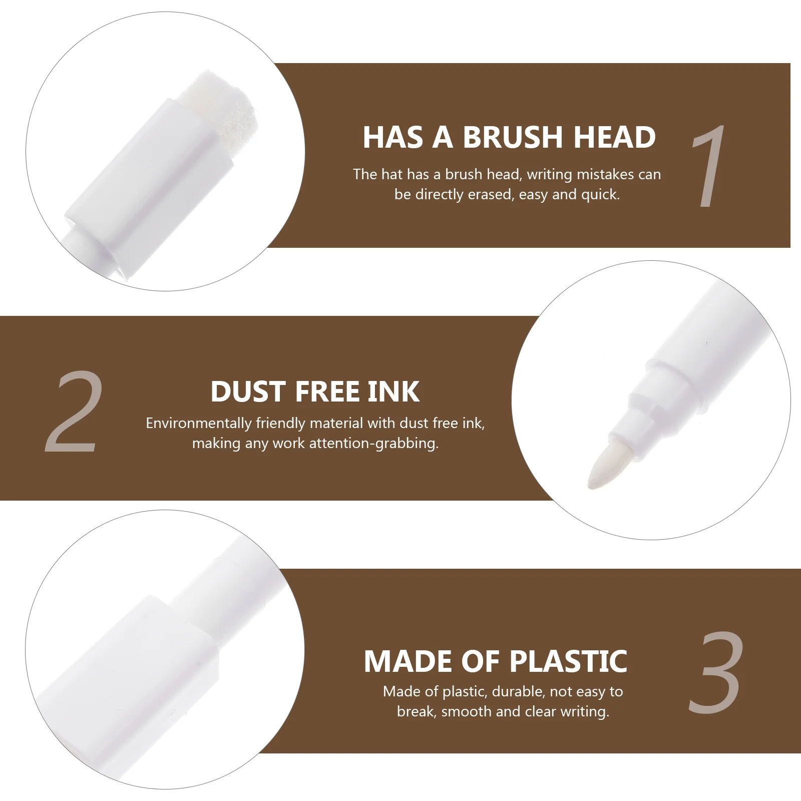 White Marker Pens Marker Pens Pen Marker 15pcs White Liquid Chalk Marker Pens Erasable Chalkboard Writing Painting Ink Pen Office School Stationery