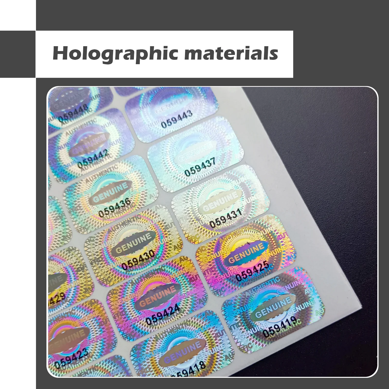 Security Sealing Stickers 3x1.7cm hologram tamper evident sticker Origina GENUINE Warranty Void with Unique Serial Number