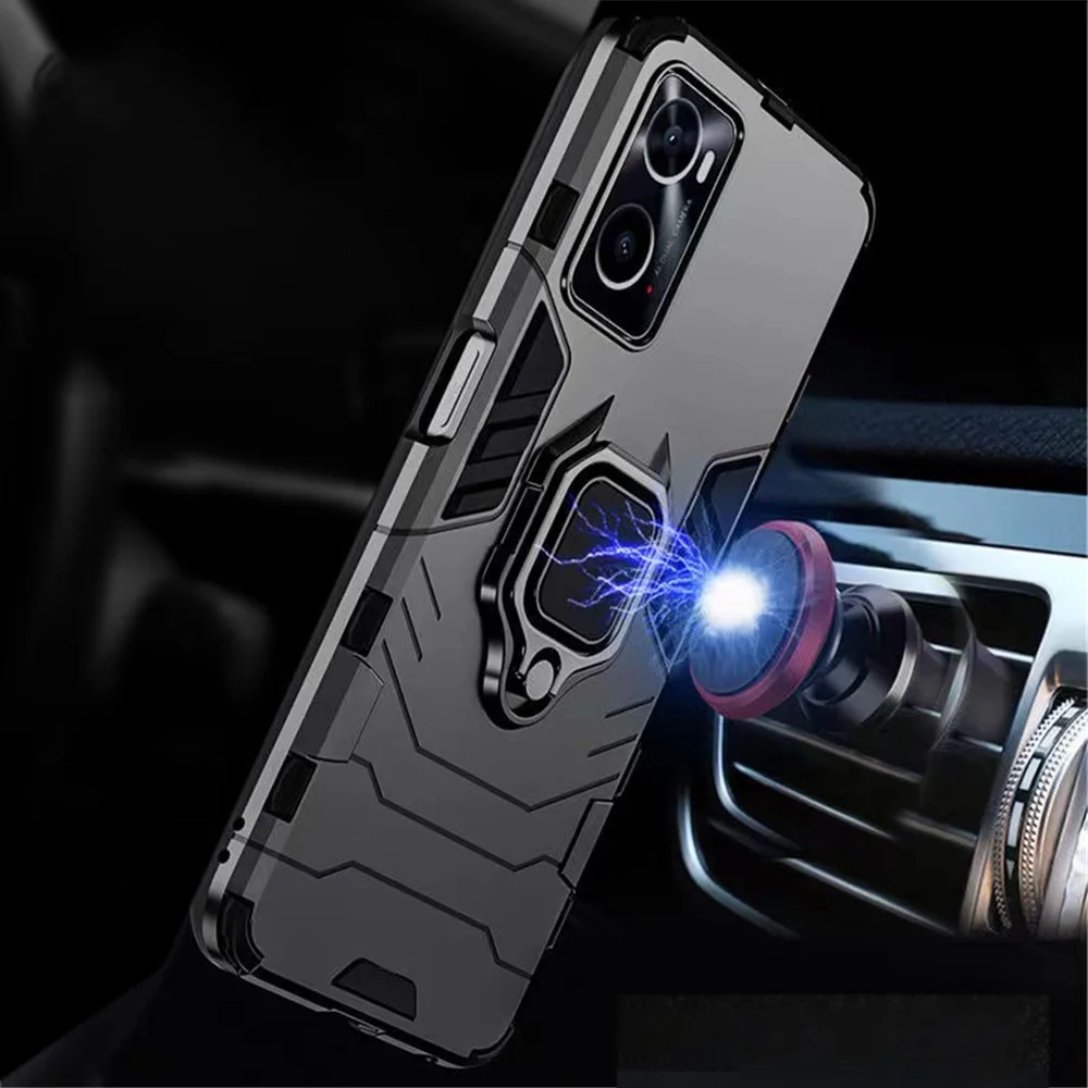 

OPPO Realme 9i 9 Pro For Realme 9 Pro Plus 9i Case Armor Magnetic Holder Cover for Realme 9i 8i 8 9 C21 Y GT Neo 2 Pro GT Master