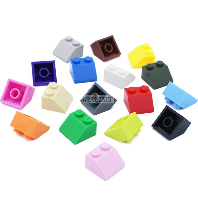 Marumine 30PCS 2x2 Slope Brick Bulk Parts 3039 MOC Classic Building Blocks Roof City Part Create Educational DIY Toy For Kids 4