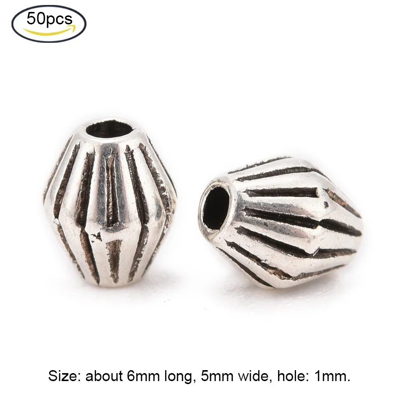 Lot De 100 Perles D'espacement à Grand Trou En Alliage Tibétain Doré Pour Bracelets Européens, Collier, Accessoires De Fabrication De Bijoux, Trou : 5 Mm