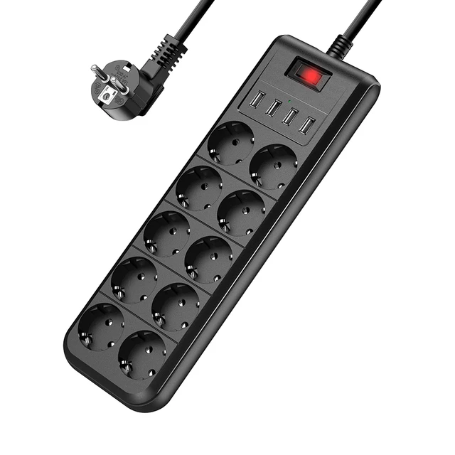 4000W High-Capacity Multipurpose Power Strip