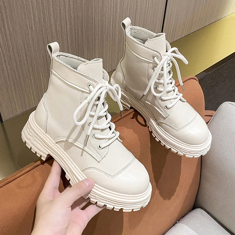 

Autumn and Winter Biker Boots 2023 New Women's Ankle Boots High Gothic Shoes Women's Fashion Boot