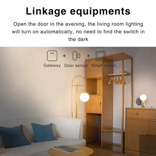 Tuya Smart Zigbee Door Sensor Door Window Open Close Detector Black Smart Home Security System Work With Gateway Smart Life APP 4