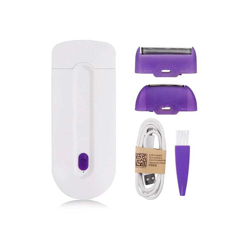 Two In One Electric Women'S Usb Charging Lightweight Women'S Hair Remover Painless Shaving Mini Body And Face Shaver