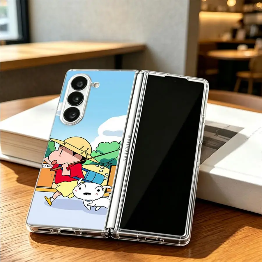 Shinchan & Shiro Themed Foldable Phone Case