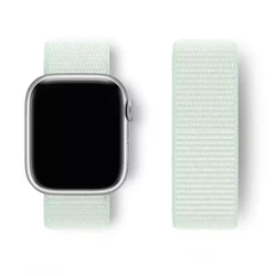 Premium Nylon Strap for Apple Watch - Versatile and Durable Bracelet Correa (Soft Mint)