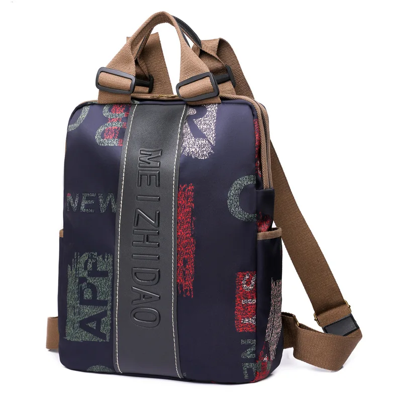 Mochila Impressa Simples e Elegante para Mulheres Bolsa de Grande Capacidade para Viagem Leve Viajante de Lazer Bolsa para Computador Nova - Imagem 5