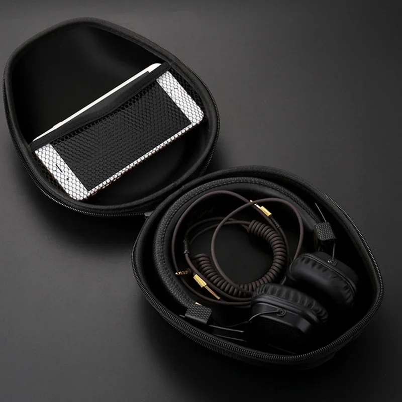 

EVA Headphone Hard Case Shockproof Portable Zipper Bag