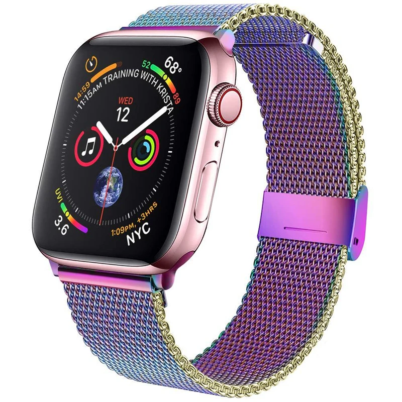 Elegant Stainless Steel Milanese Mesh Watch Band Bracelet