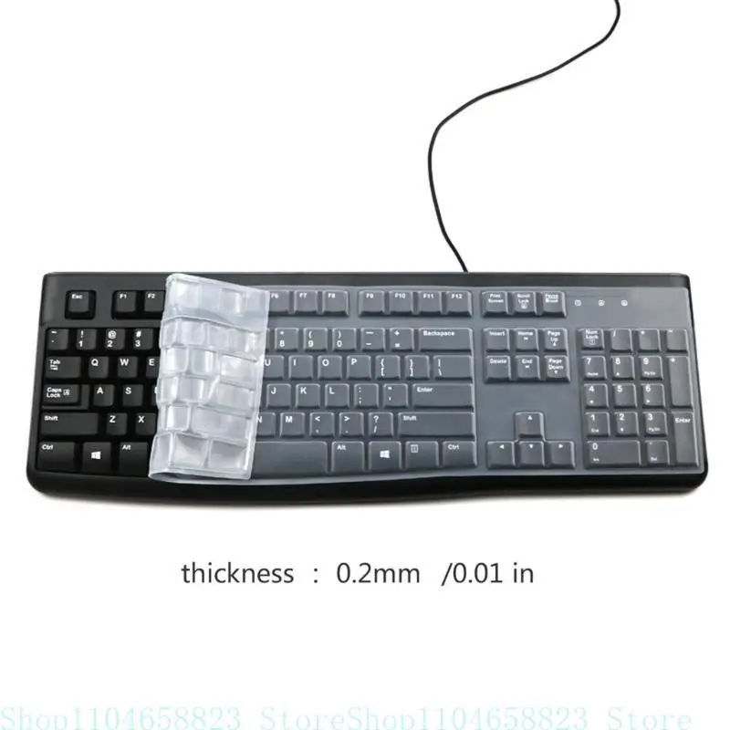 Dustproof Waterproof Transparent Silicone Keyboard Cover Protector