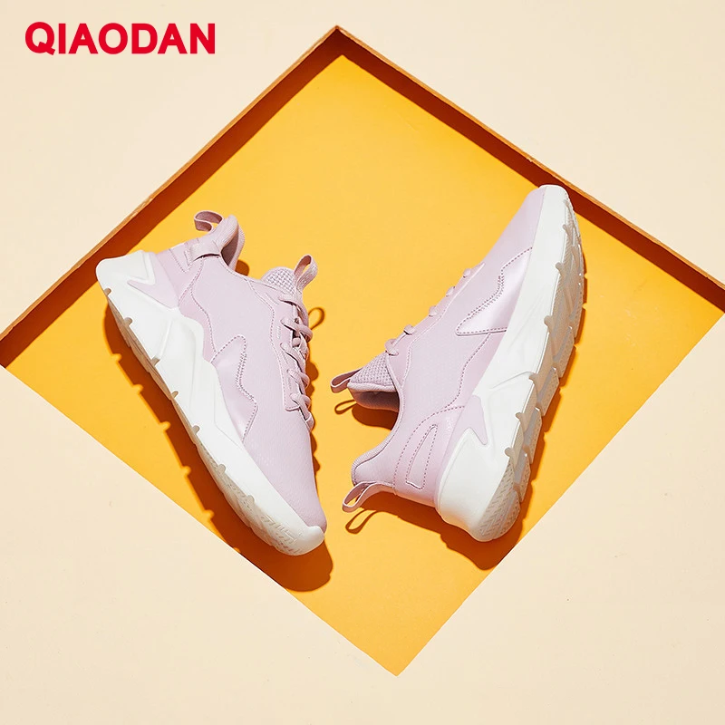 QIAODAN Running Shoes for Women 2023 New Fashion High Quality Comfortable Breathable Lightweight Casual Sneakers XM36200213B
