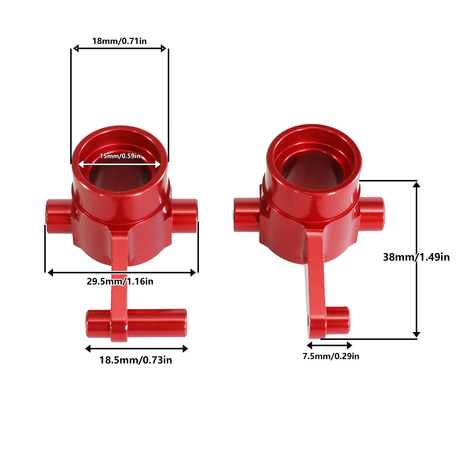 Huang Bo HZ ZP1001 ZP1002 ZP1003 ZP1004 ZP1006 ZP1007 ZP1008 ZP1009/10 1/10 RC Auto Upgrade Metall Lenkung Tasse Teile Zubehör – Detail 1