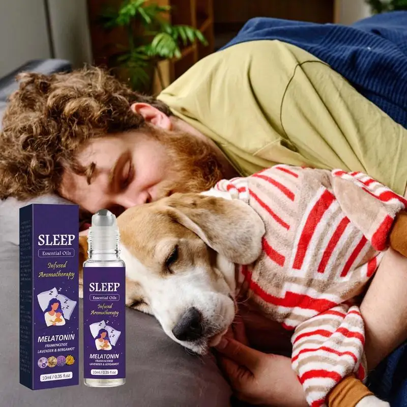 New 10ml Aromatherapy Deep Sleep Sleeping Rollerball Essential Oil Spray  Lavender Essential Oil Sleep Mist Spray For Sleeping