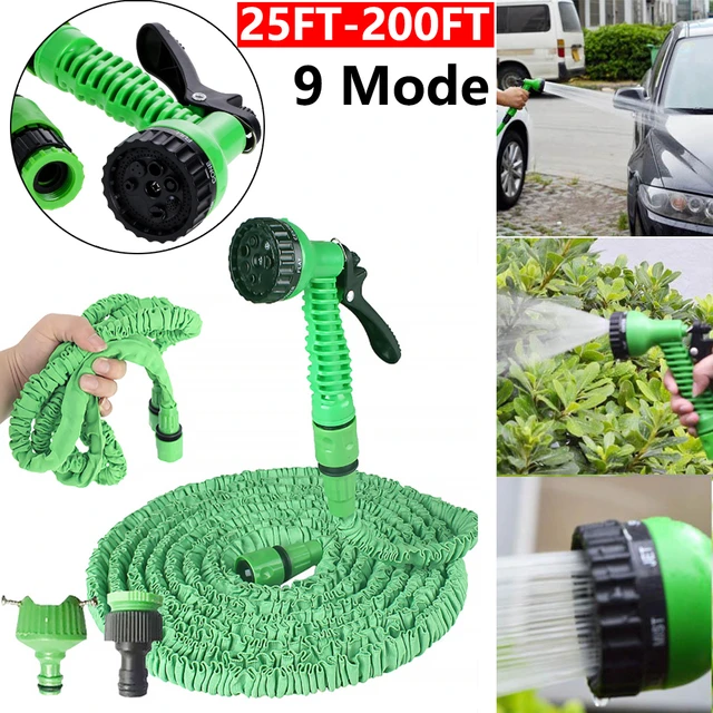 Tuyau d'arrosage Flexible et Extensible avec pistolet à eau, haute  pression, pour le jardin et l'irrigation de la ferme - AliExpress