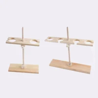 2/4 Positons 250ml Separatory Funnel Laboratory Wood Wooden Adjustable Rack Stand Holder Stand 1