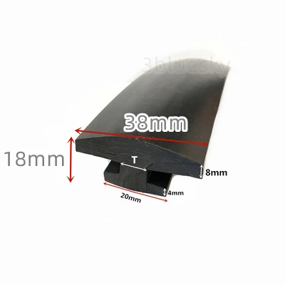 Edge Enchoser Shield para Frameless Glass, Painel De Metal Board, Preto