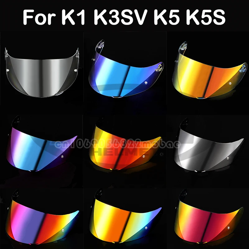 

For AGV K5 K5S K5-S K3SV K1 K1S Compact ST Motorcycle Helmet Visor Lens Shield Glasses Full face Pin Accesorios Para Moto Casque