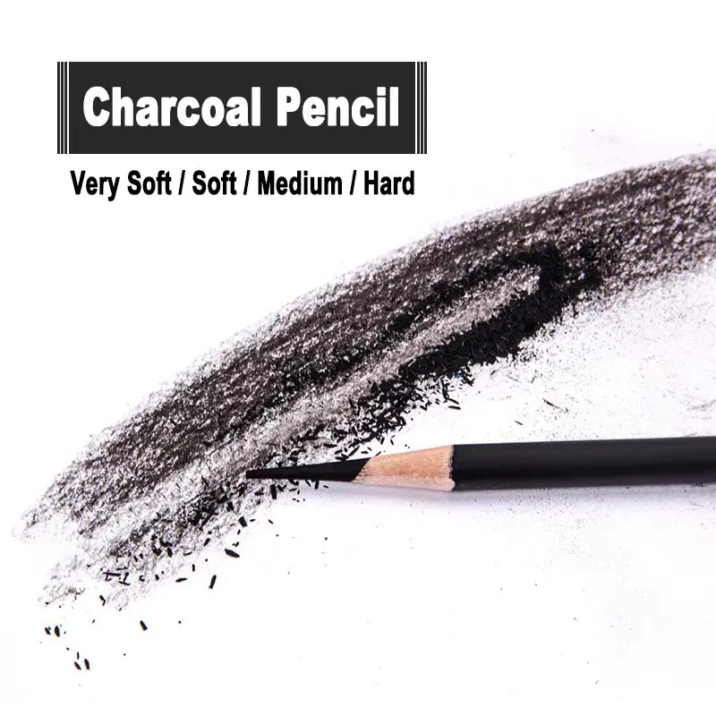 Professional Charcoal Pencils Drawing Set Soft Medium Hard Charcoal Pastel  Chalk Pencils For Sketching Shading Blending Portrait Pencils For Beginners  & Artists - Temu United Arab Emirates