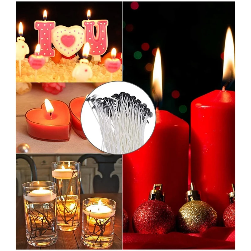 200x Candle Making Kit,wooden Candle Wick Holders,candle Wick  Sticker,candle Wicks Candle Centering