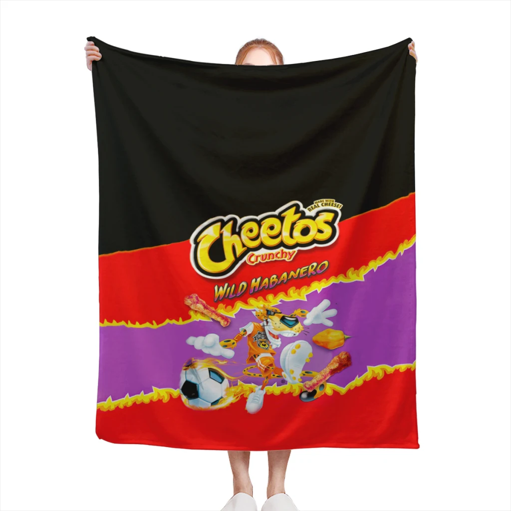 

Funny C-Cheetosd Kids Comfortable Flanne Blanket Soft comforter sets throw for Couch Warm Flannel Blankets Bedroom Décor