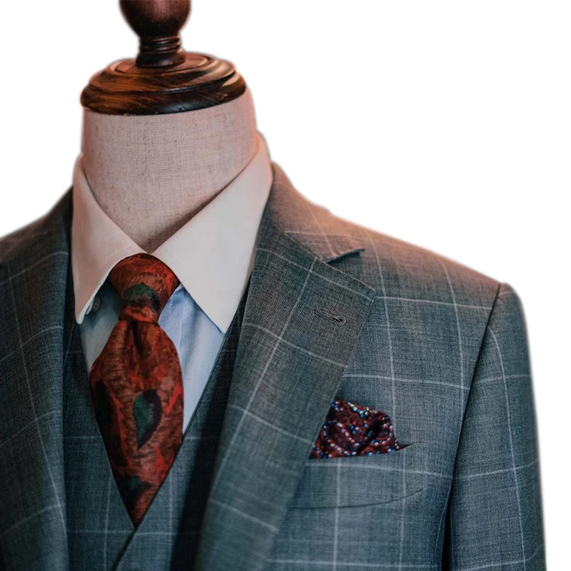 

Tailor Shop Customization Men's Suit Suit Set In Physical Store Drawing Proofing High-end Customization