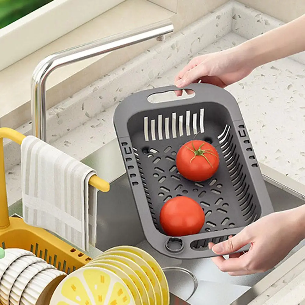 Kitchen Sink Organizer Dish Drainer Organizer For Soap Towel Rack Home  Supplies Home Accessories Adjustable Shelf Storage Shelf - AliExpress