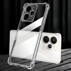 Clear Shockproof Transparent TPU Phone Case for Realme 15T (Transparent)