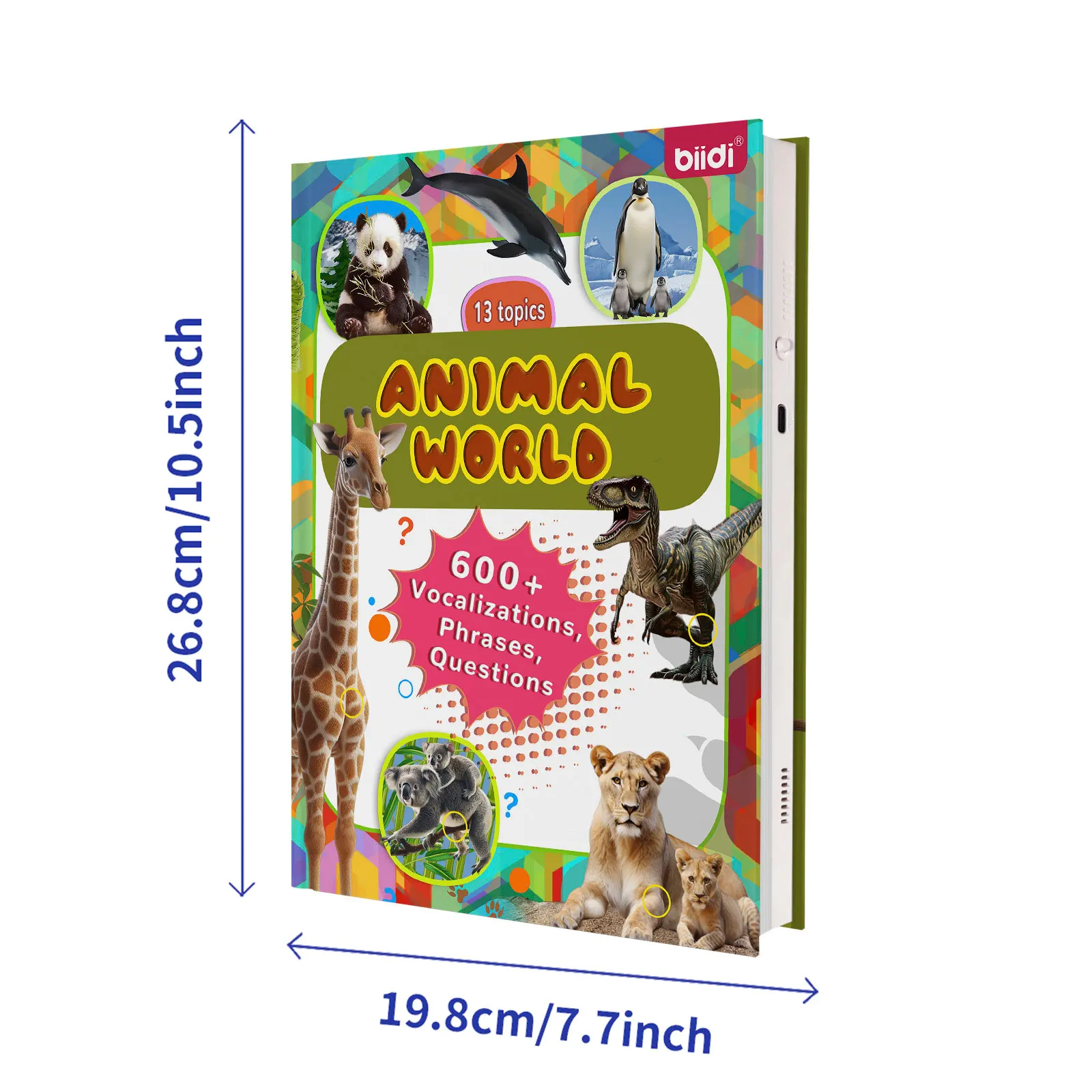 biidi English Language Audio Learning Book Electronic Reading Point Books For Children's Early Education and Puzzle Studying Toy 2