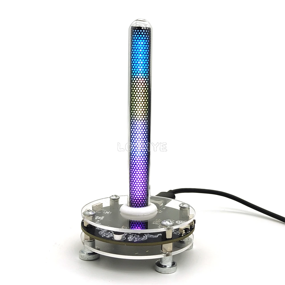 멀티 모드 쿨 LED 음악 스펙트럼 픽업 리듬 음성 제어 5V 멀티 컬러 테마 조절 가능 밝기 감도 조절 가능
