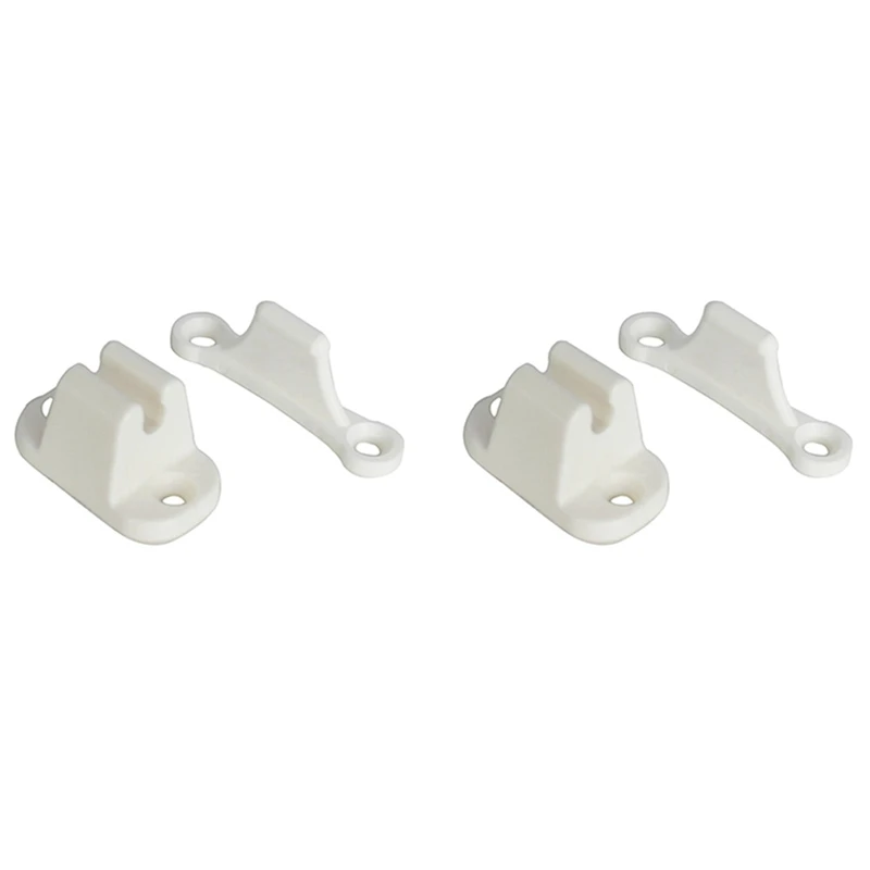 

4X Door Retainer Kit T Shape Door Stop Retaining Catch Latch For Rv Caravan Motorhome Boat Door Retainer Holder White