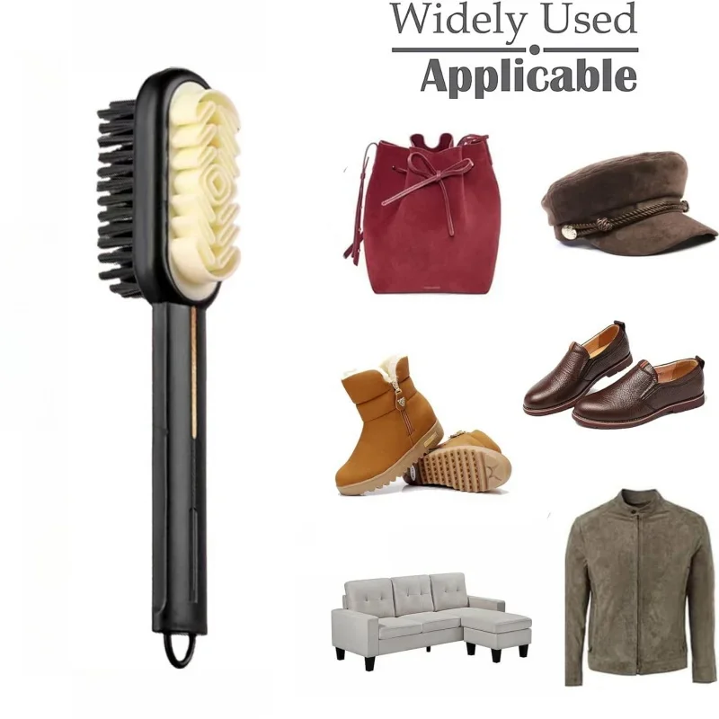 Double-sided Shoe Brush 1pcs Enduring Plastic Shoe Washing Brush Suede Cleaning Household Cleaning Tools Accessories