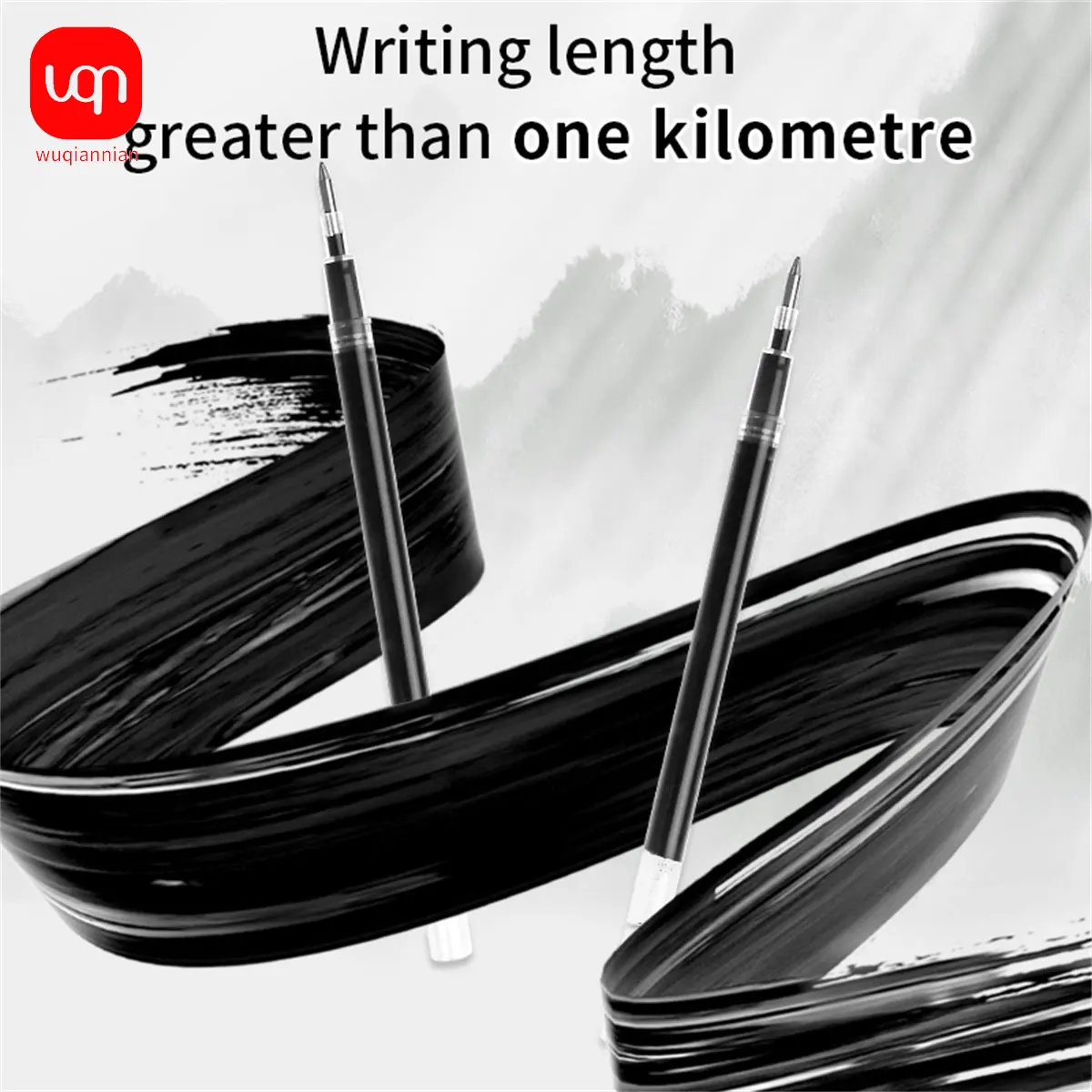 gel pen high capacity black ink 1.0mm high quality very good writing gel ink pen office and school gel pen supplies 5