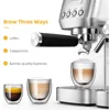 Espresso Machine, 20 Bar Cappuccino Machines for Home, Latte Machine with Automatic Milk Frother, Coffee Maker 4
