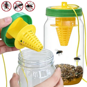 Trappole per vespe e api, repellente per insetti volanti, trappola per calabroni da appendere all'aperto, cattura vespe, non tossico, riutilizzabile, controllo parassiti