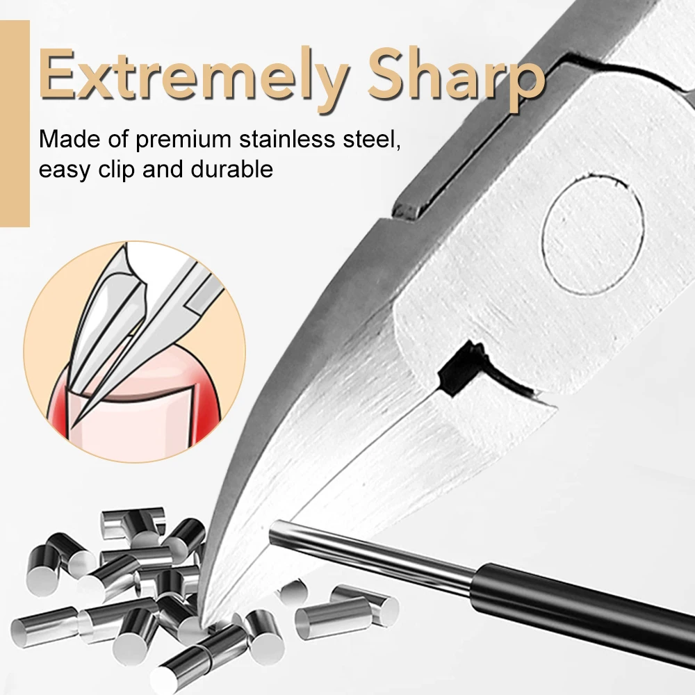 1Pcs Ingrown Nail Clippers Accessories And Manicure Tools Thick Toenails Nipper Edge Cutter Trimmer Cuticle Scissors Pedicure nail clipper set,nail clipper,nail scissors set,nail clippers,manicure sets,manicure nail clipper set,nail clippers kit