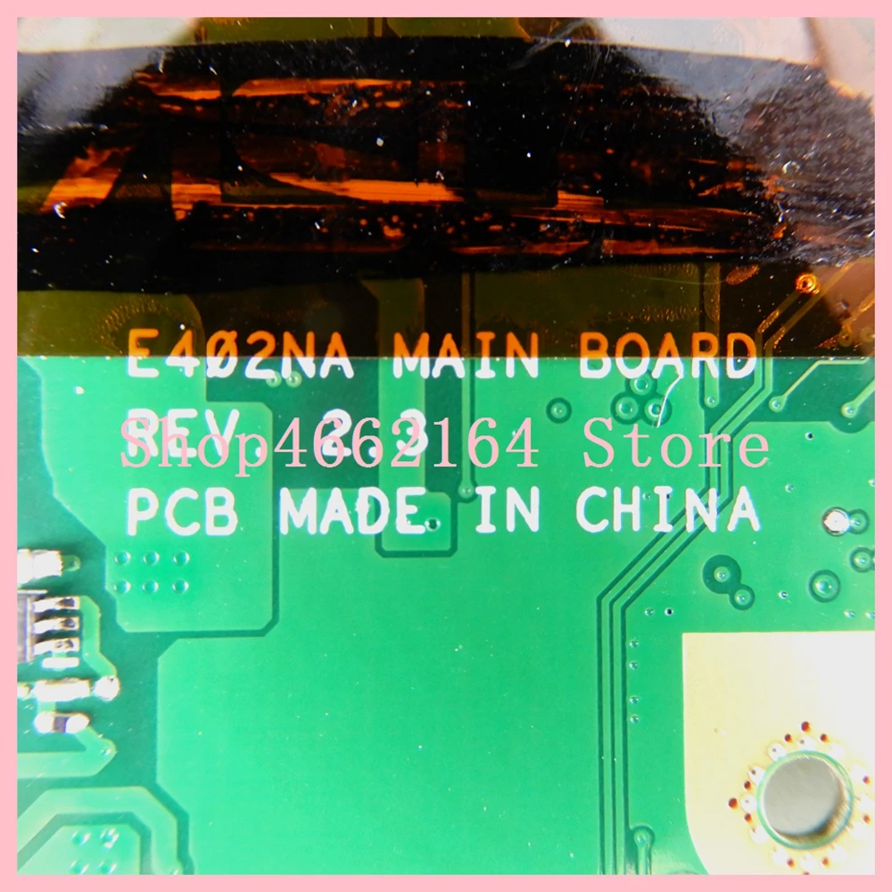 Mainboard para Asus E402n E402na Placa-mãe do Portátil 90nb0c50-r00050 100% Testado ok E402na Main_bd.2g N3350u as Placa-mãe para notebook - Imagem 5