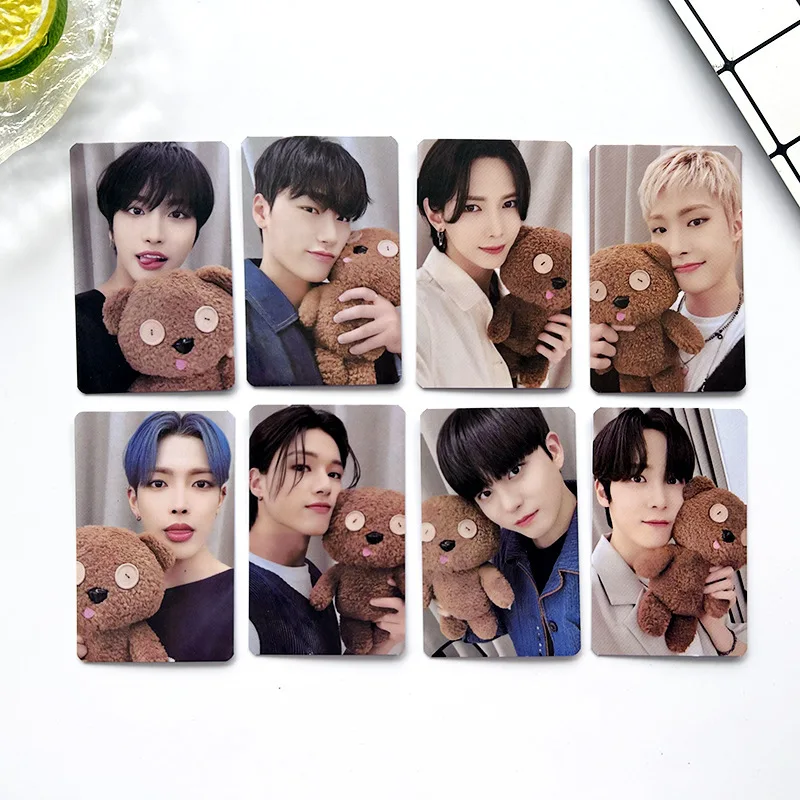 KPOP ATEEZ WM Lomo cards Lucky Card Bouncy LOMO Card HD Collectible Gift Photo K-pop Celebration Album Postcard 8pcs/set
