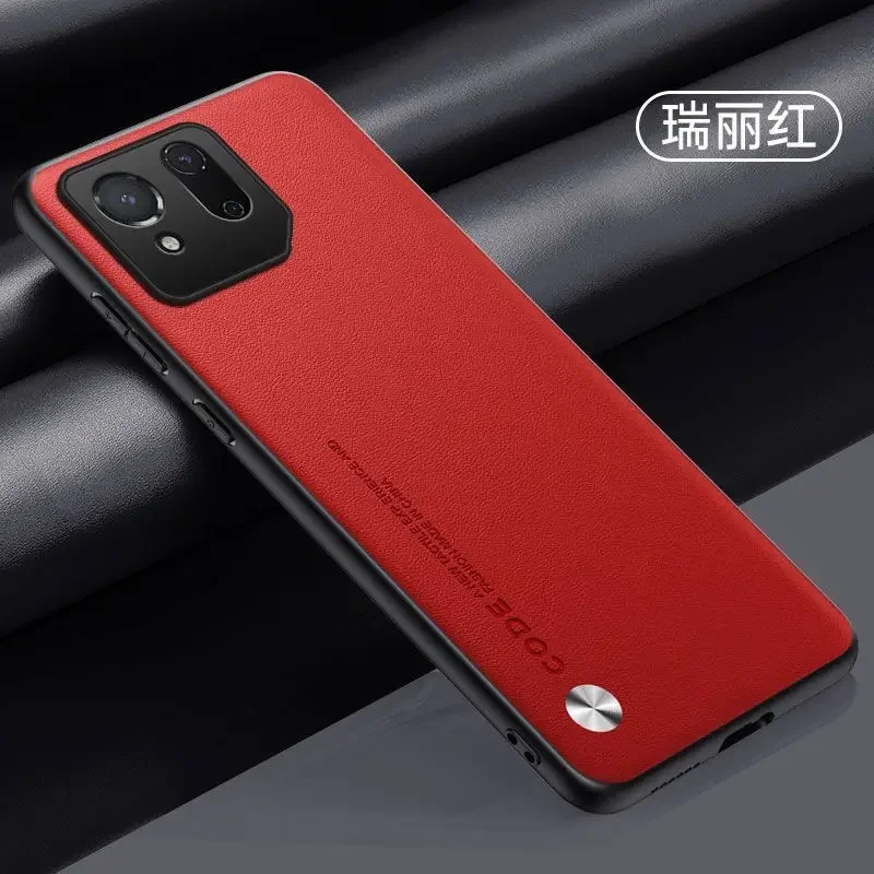 Ultra-Thin Leather Texture Shockproof Phone Case with Soft Edge Bumper Protection