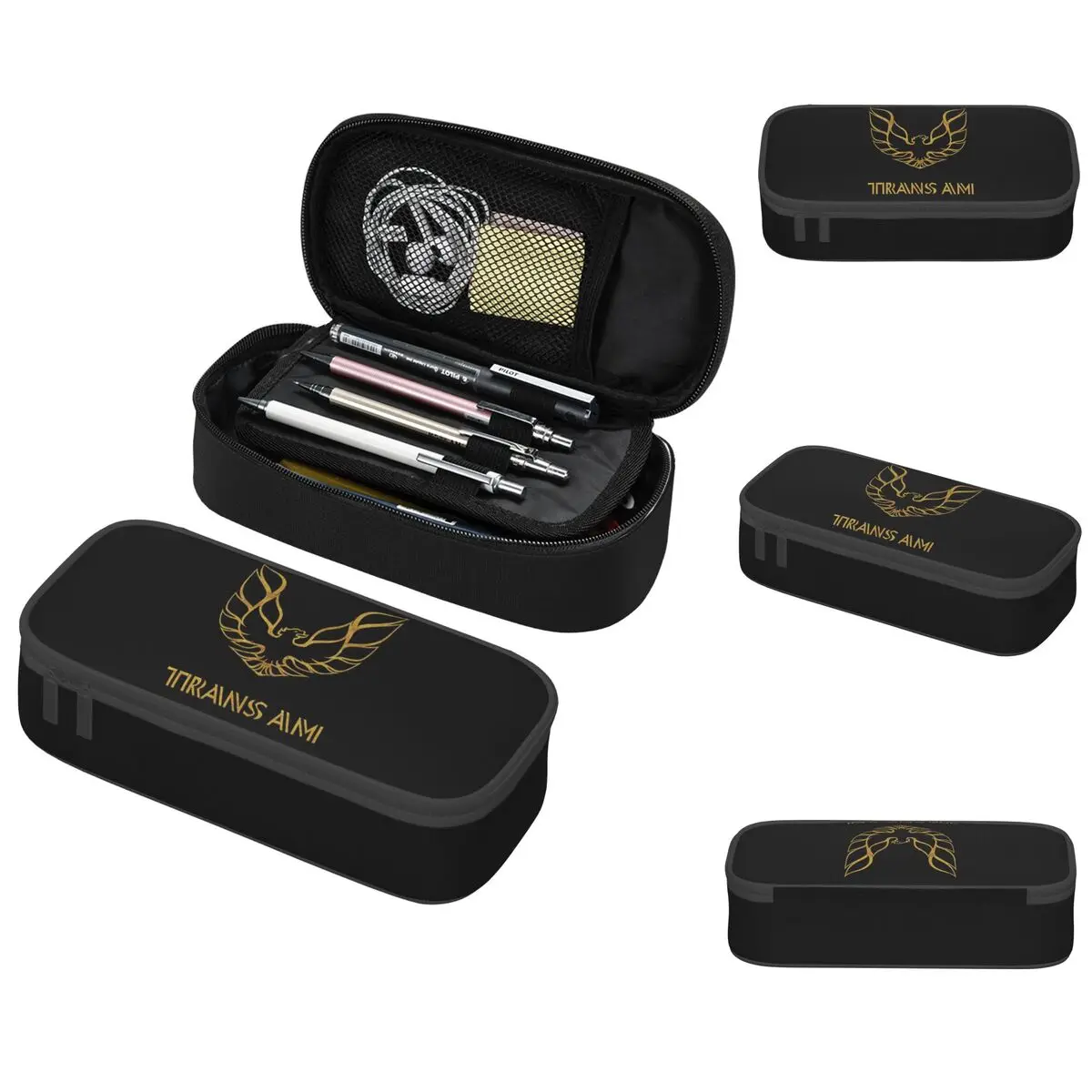 Pontiac Firebird Trans-Am Gold Pencil Cases Big Capacity Pen Bags Pen Box Pencil Pouch For Boys Girls Students School Office