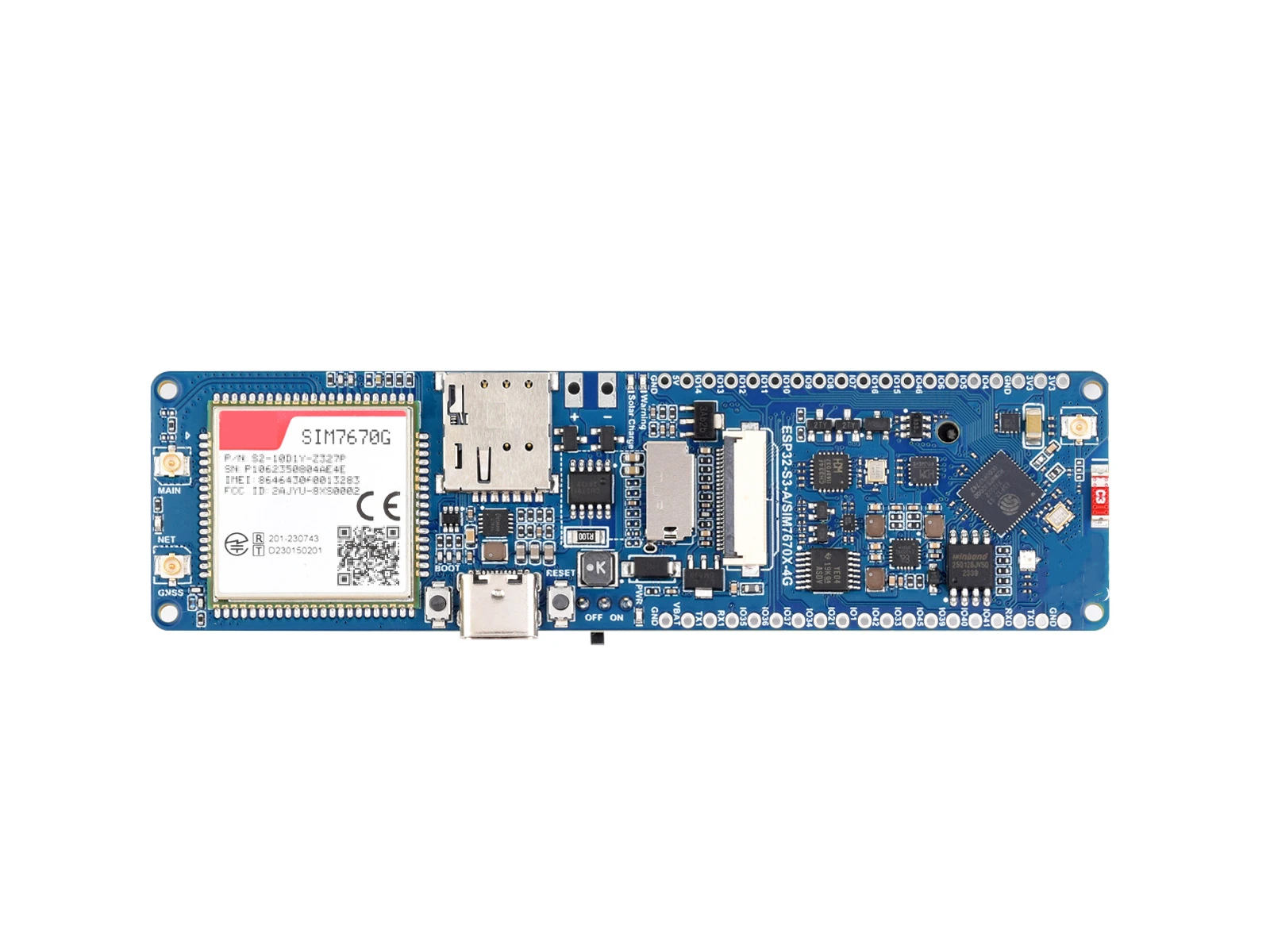 

ESP32-S3 SIM7670G 4G Development Board Module Support LTE Cat-1/WiFi/Bluetooth/GNSS Positioning Global Multi-band Communication