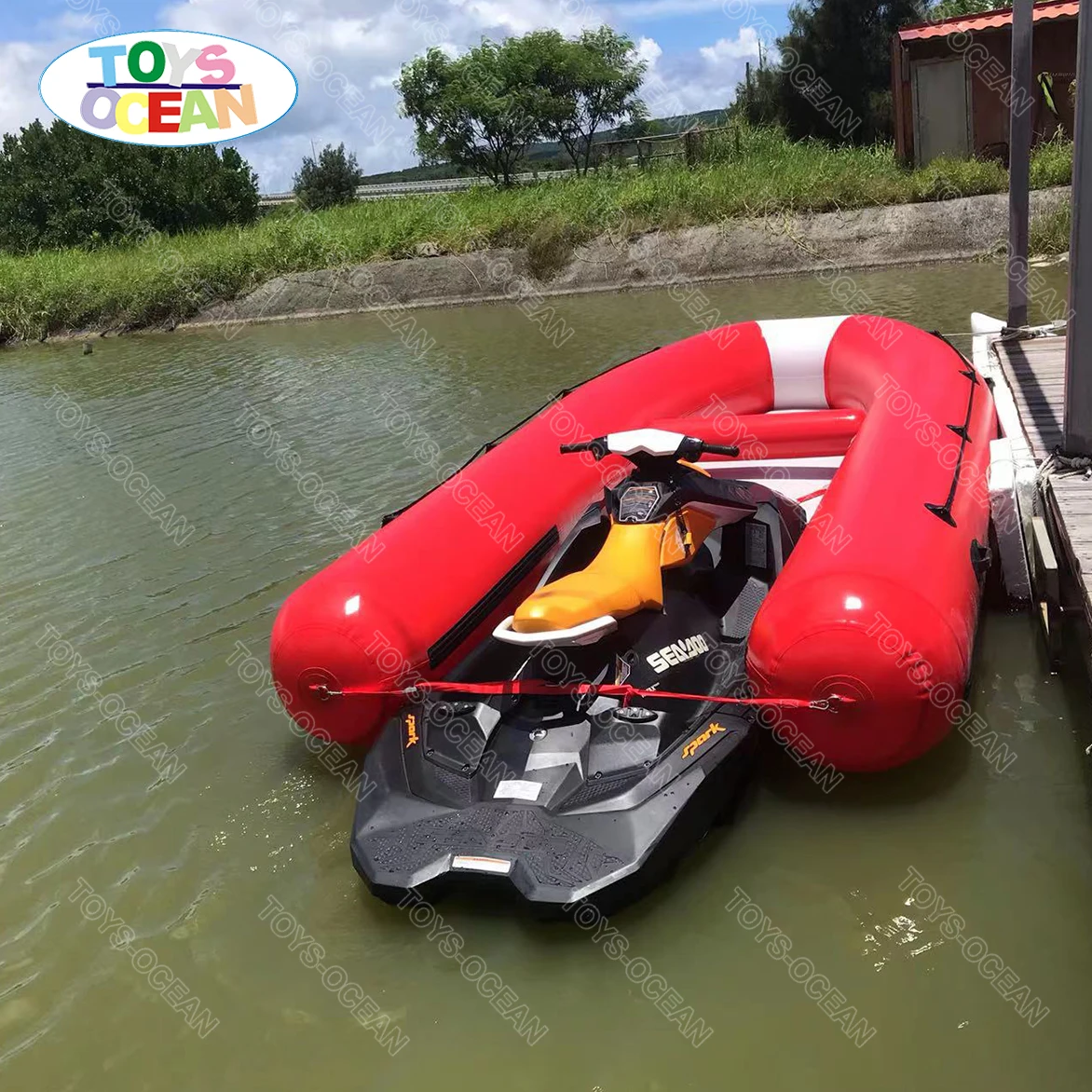 10ft Inflatable Boat Dinghy Tender Pontoon Rescue & Dive Boat