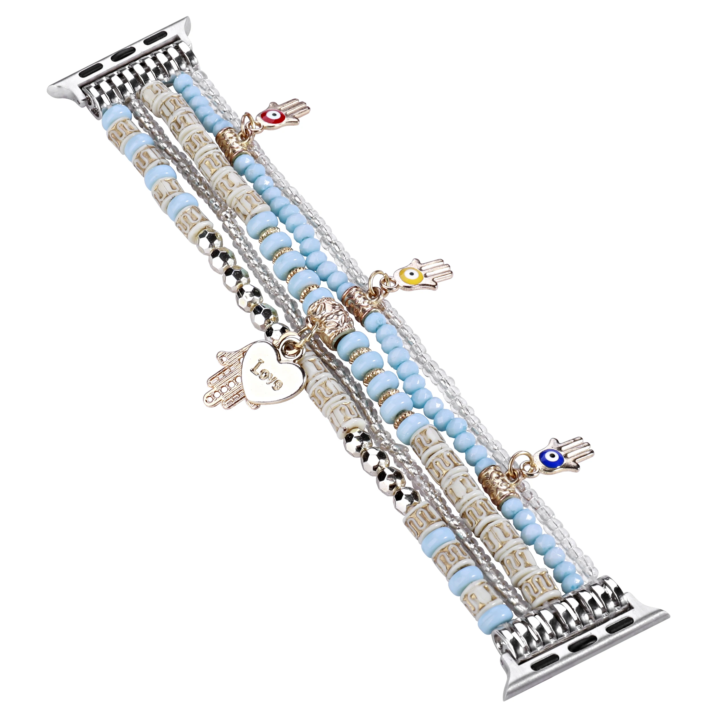 Elegant Elastic Beaded Bracelet Strap