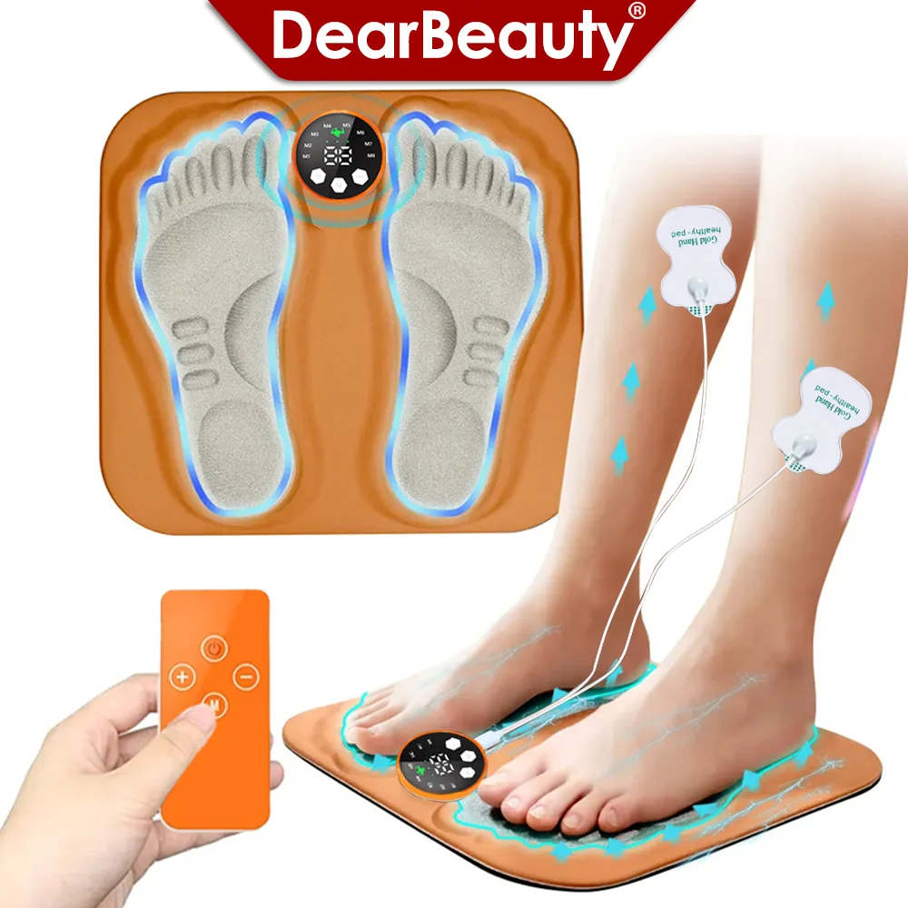 Rechargeable Foot Massager Pad with 8 Modes for Relaxation
