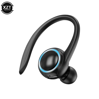 Auricolari wireless con gancio per l'orecchio Singolo mini cuffia vivavoce HIFI Bass con cancellazione del rumore Cuffie sportive in-ear con microfono per iPhone 1