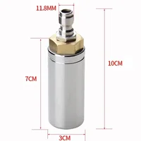 5000PSI Turbo Nozzle, 360° Rotating, Stainless Steel Body, Ceramic Core, High Pressure Quick Connect for Municipal Cleaning 2